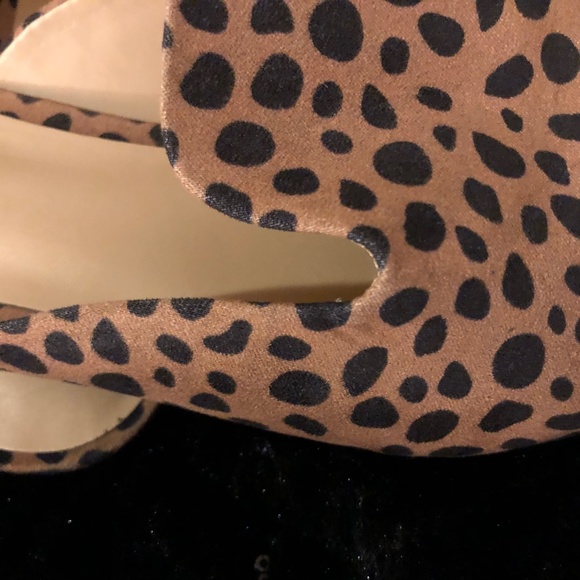 Loft Outlet Leopard Print Studded Flat Mules - Picture 9 of 12